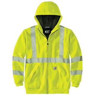 Carhartt 104988 - High-Visibility Loose Fit Midweight Thermal-Lined Full-Zip Class 3 Sweatshirt