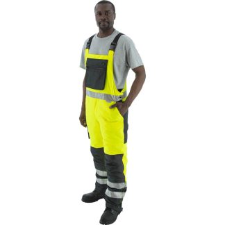 Majestic - High Visibility Waterproof Bib Overall with Quilted Insulation - 75-2357