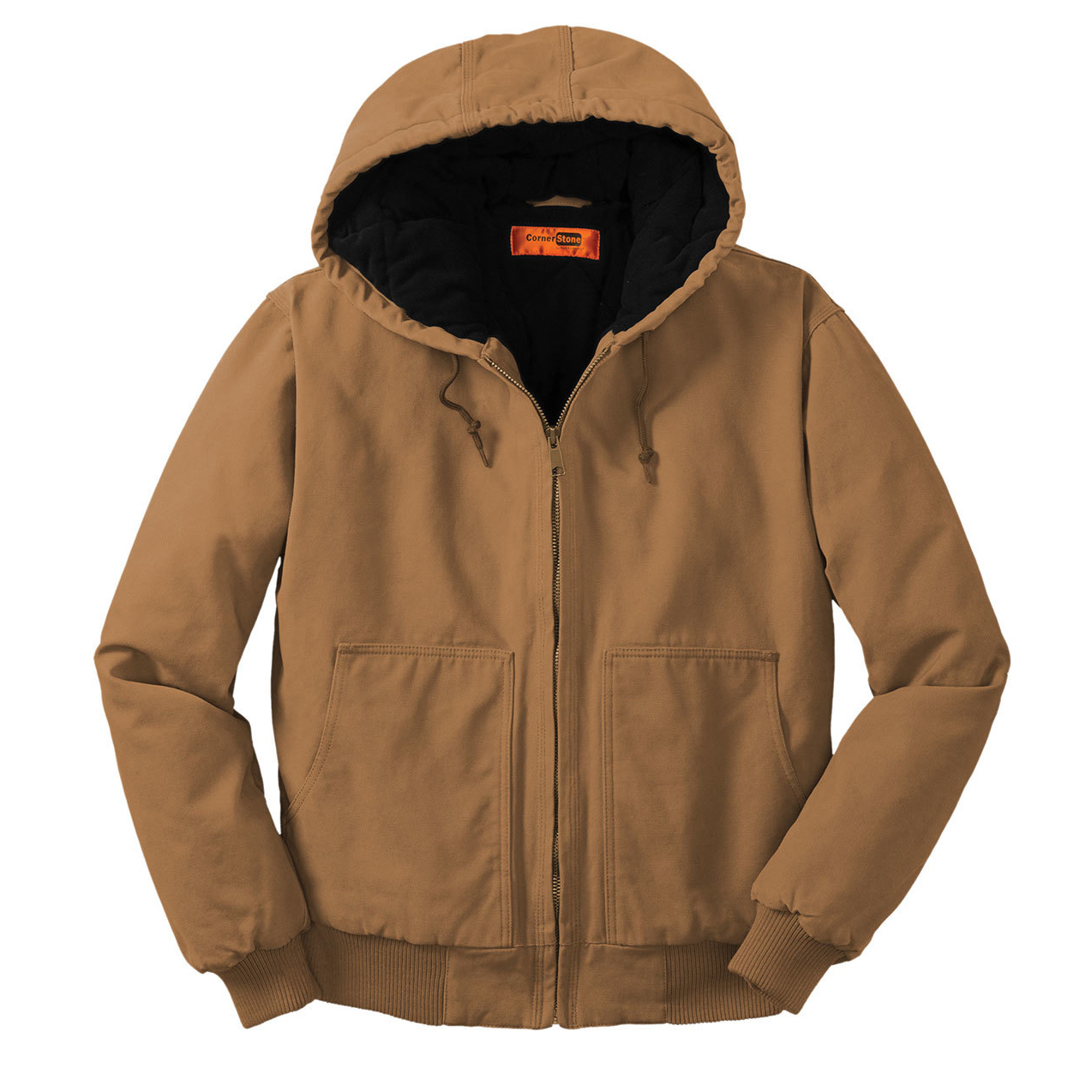 CornerStone® Washed Duck Cloth Insulated Hooded Work Jacket – CSJ41 - Image 2