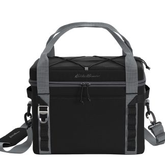 EB800 - Eddie Bauer ® Max Cool 24-Can Cooler - Black/Steel Grey