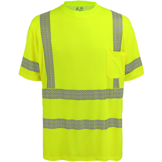 Global Glove - High Visibility Premium Self-Wicking Bamboo/Polyester Short-Sleeved Shirt – GLO-217