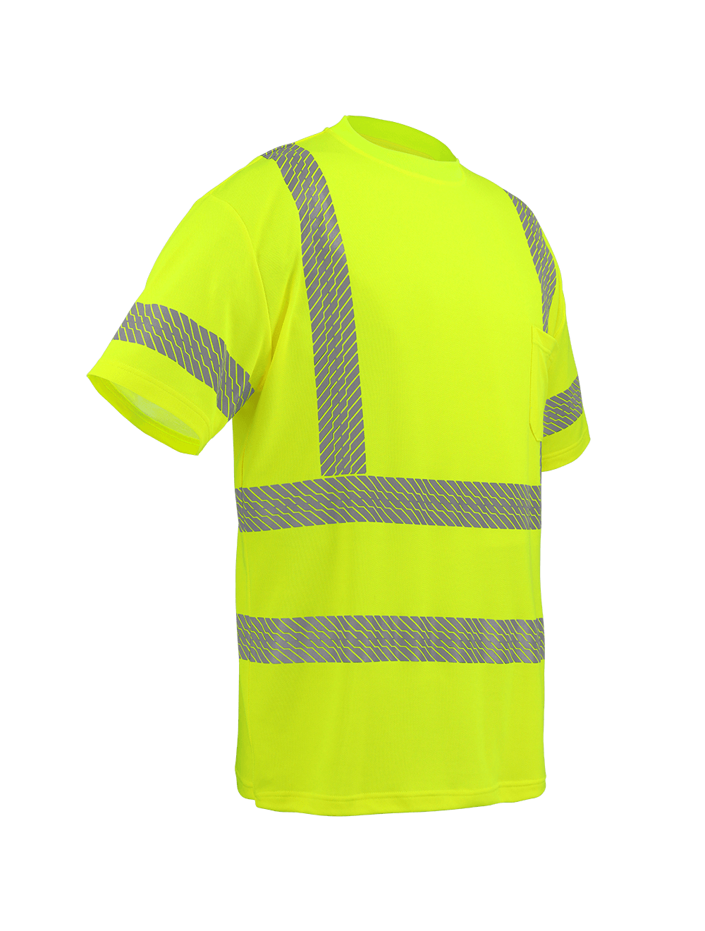 Global Glove - High Visibility Premium Self-Wicking Bamboo/Polyester Short-Sleeved Shirt – GLO-217 - Image 2